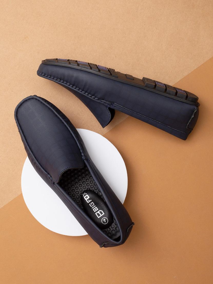 blue synthetic slip on loafers - 18793908 -  Zoom Image - 0