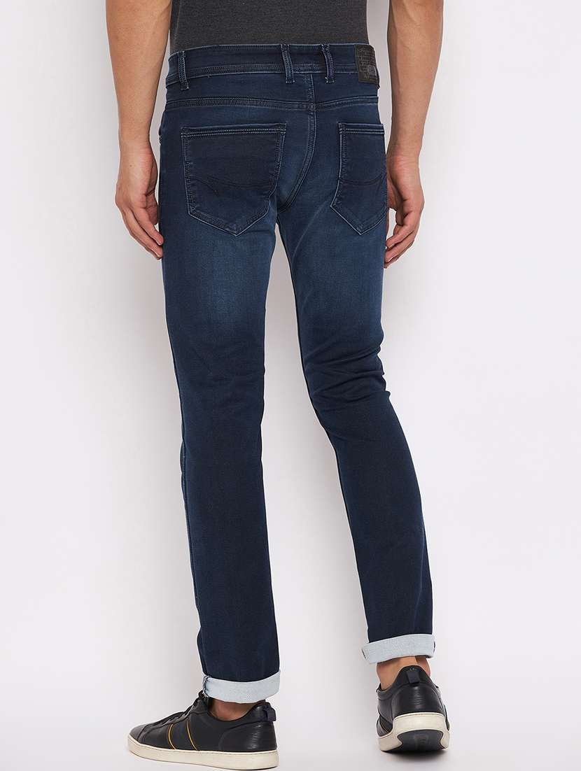 blue cotton blend jeans - 18801174 - Standard Image - 2