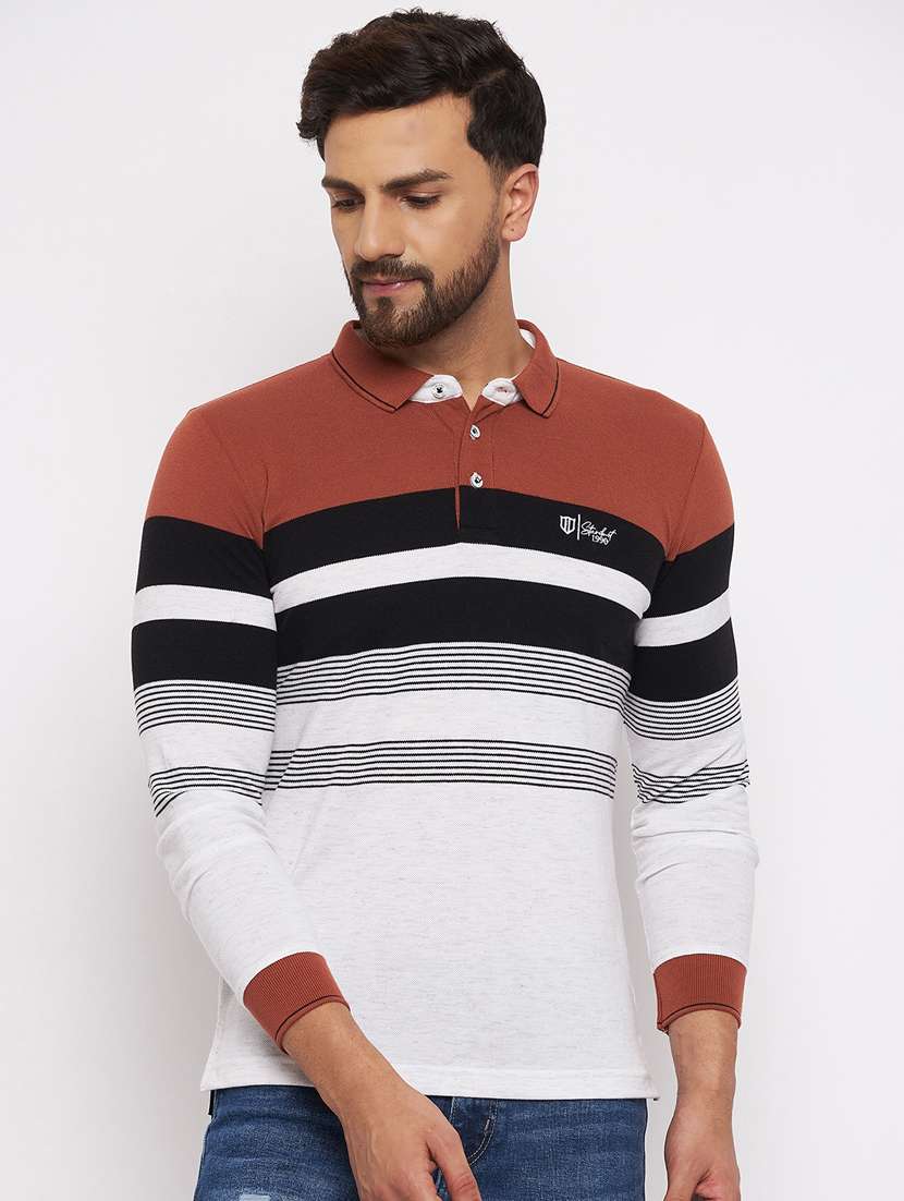 polo neck short sleeved t-shirt