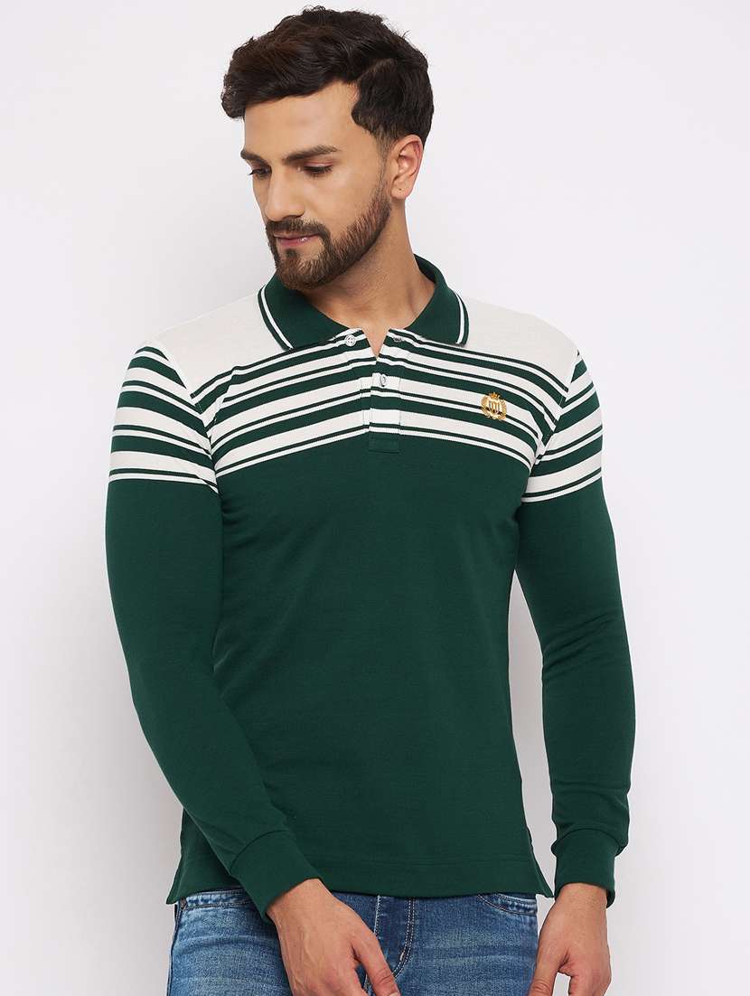 polo neck short sleeved t-shirt