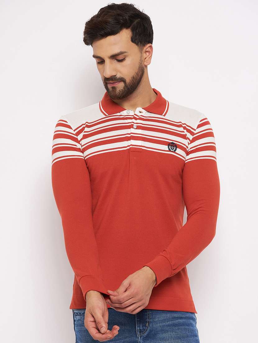 polo neck short sleeved t-shirt