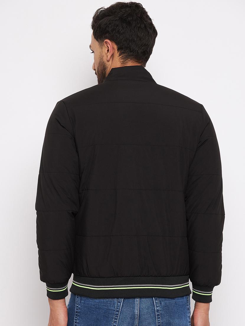 black coloured quilted jacket - 18801224 - Standard Image - 2