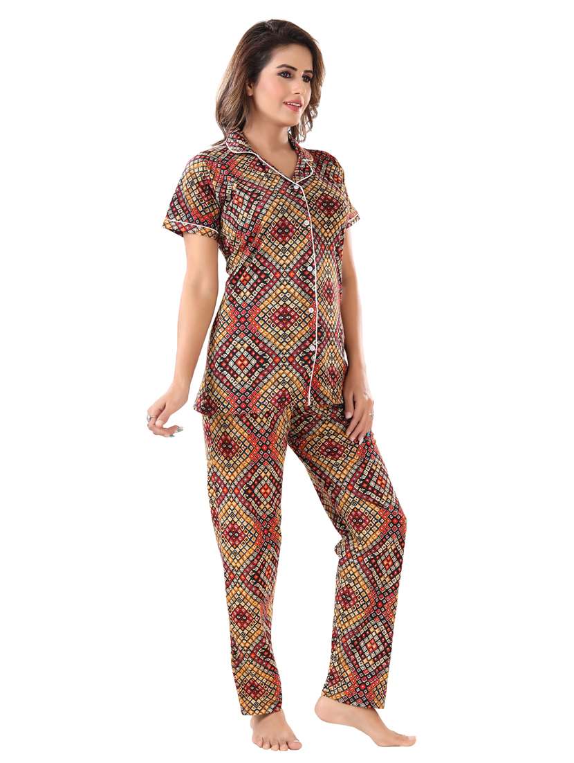 pack of 2printed nightwear combo set - 18801271 - Standard Image - 2