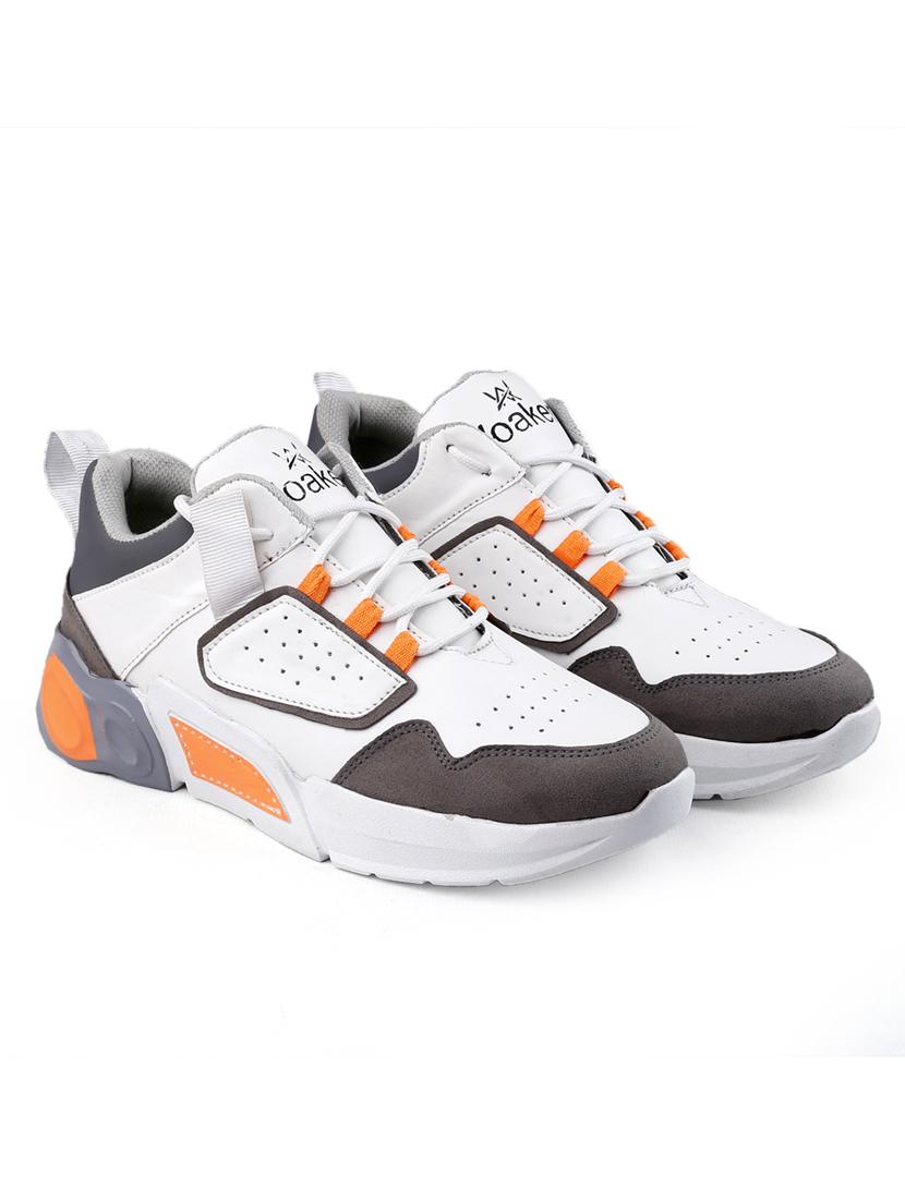 multi colored synthetic lace up sneakers - 18801573 - Standard Image - 2