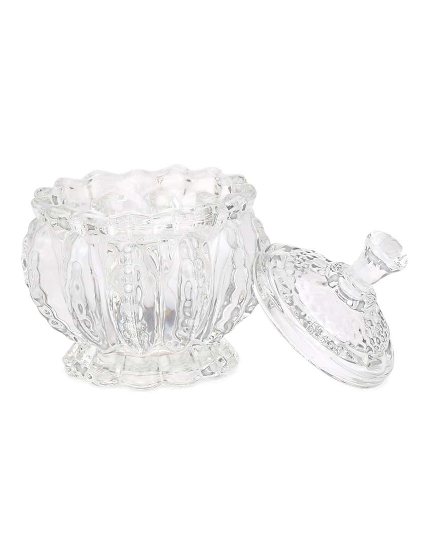 multi-purpose tableware snack/ veritable serving bowl, glass, pack of 1