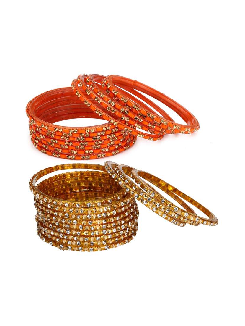 multi colored glass bangle