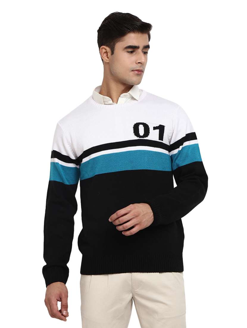 black cotton pullover