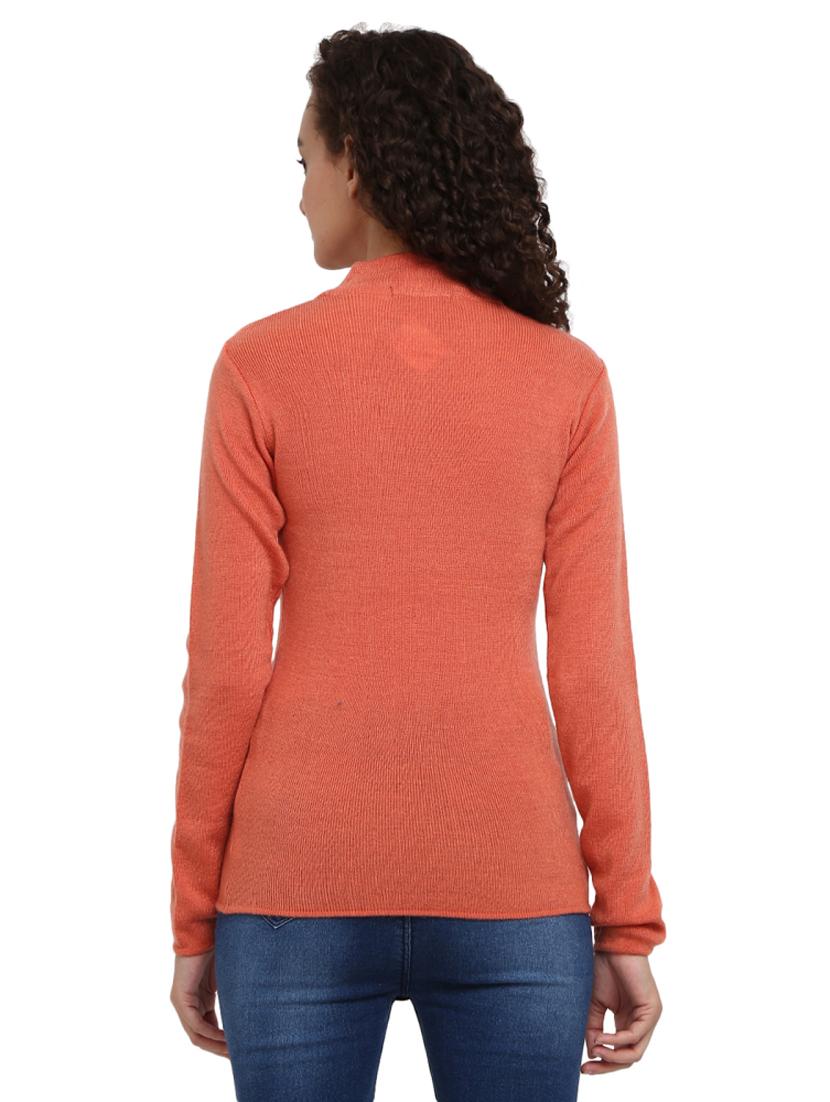 orange solid pullover - 18823135 - Standard Image - 2