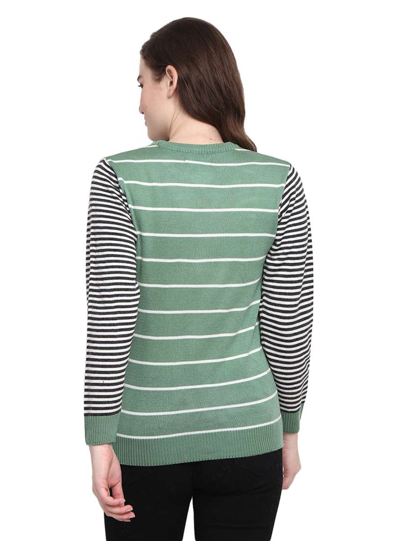 round neck printed pullover - 18823141 - Standard Image - 2