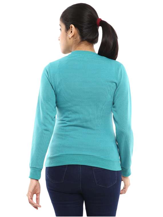 green solid regular pullover - 18823145 -  Standard Image - 2