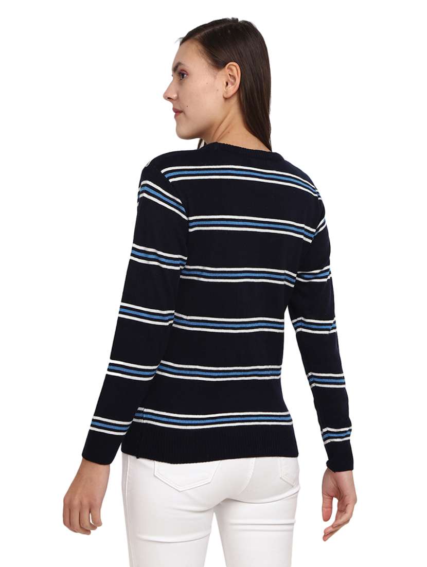 navy blue striped pullover - 18823162 -  Standard Image - 2