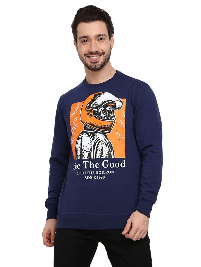 mens front print sweatshirt
