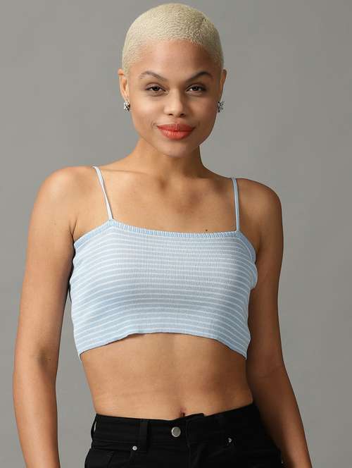 women's crop shoulder strap top - 18824205 -  Standard Image - 0