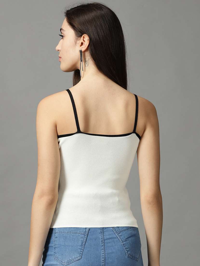 women's straight shoulder strap top - 18824222 -  Standard Image - 2