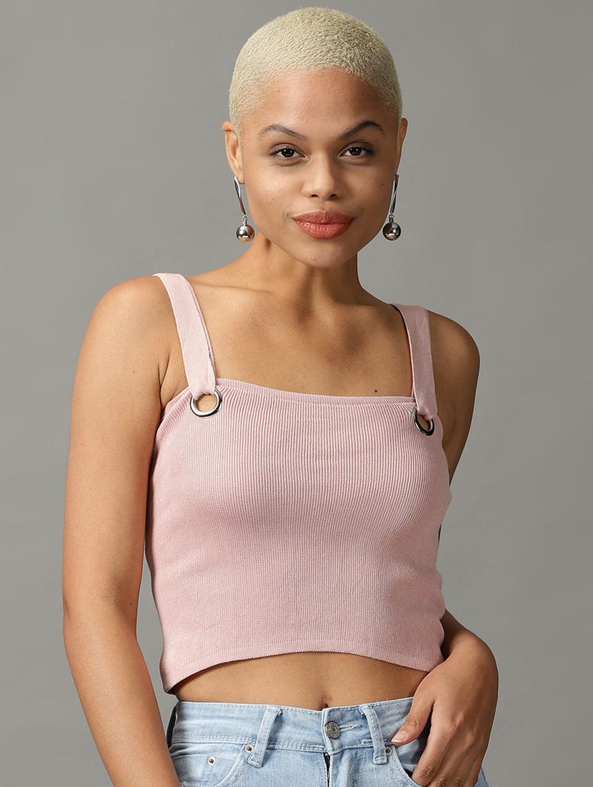 women's crop square neck top - 18824263 - Zoom Image - 0