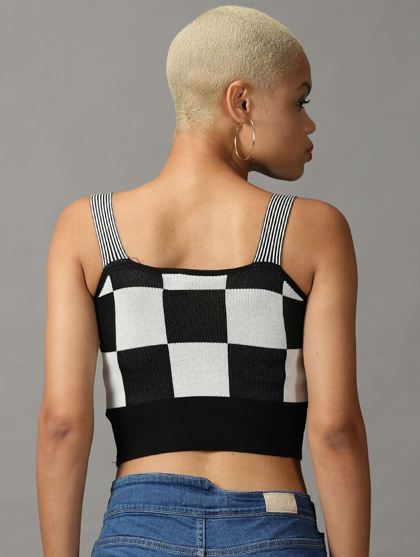 women's crop shoulder strap top - 18824268 -  Standard Image - 2