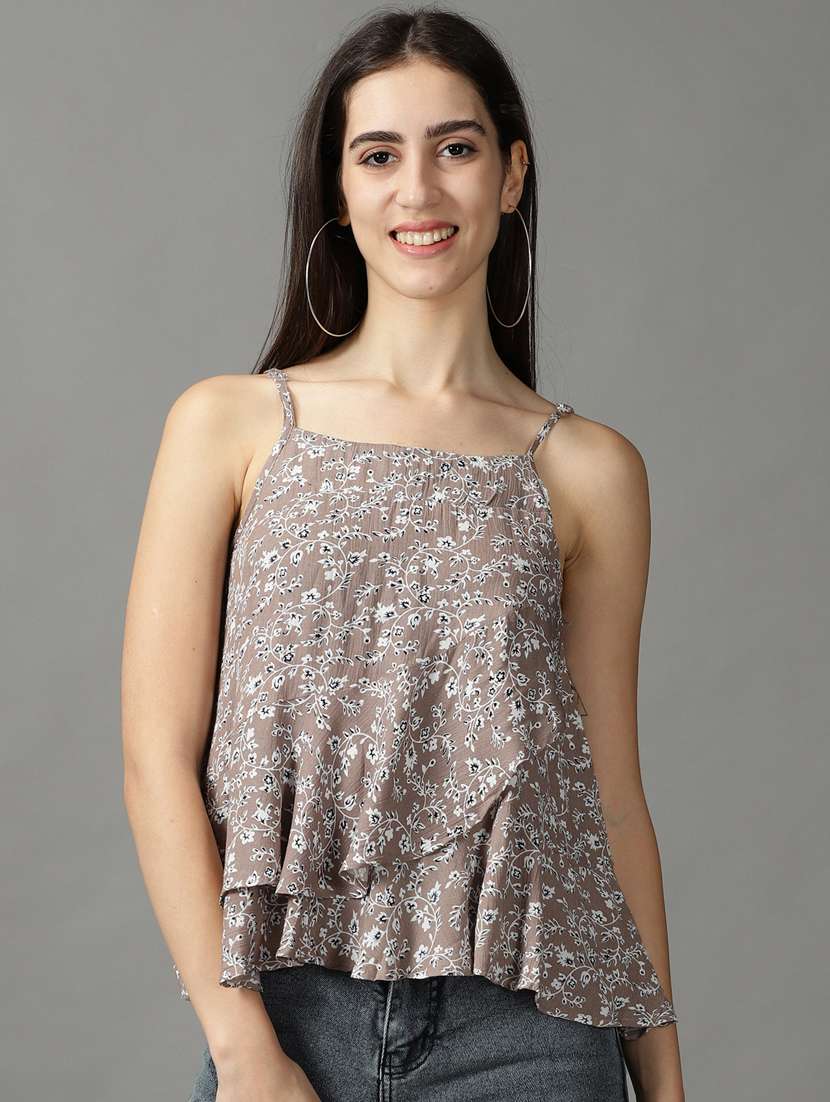 women's layered square neck top