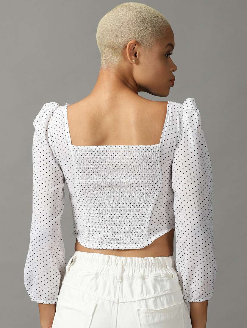 women's crop v neck top - 18824320 -  Standard Image - 2