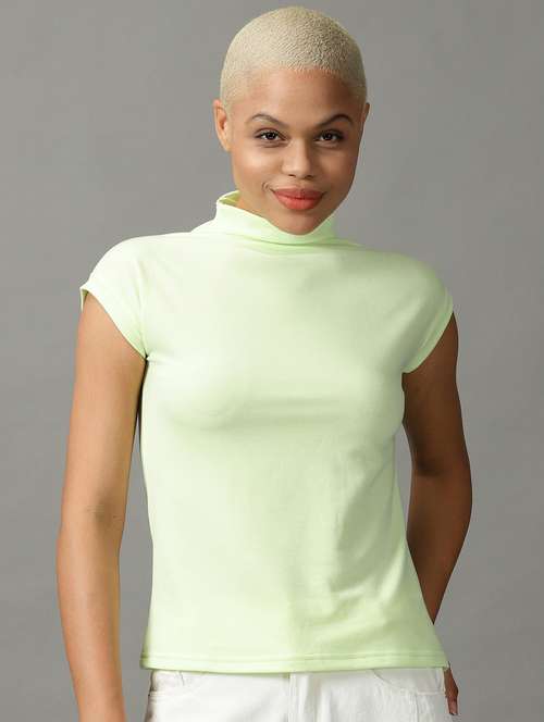women's straight mock neck top - 18824329 - Standard Image - 0