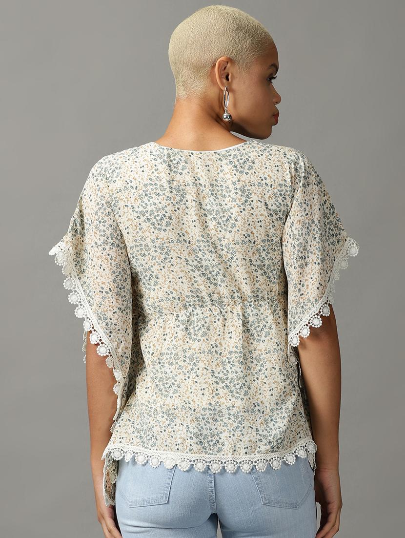 cream polyester regular top - 18824345 - Standard Image - 2