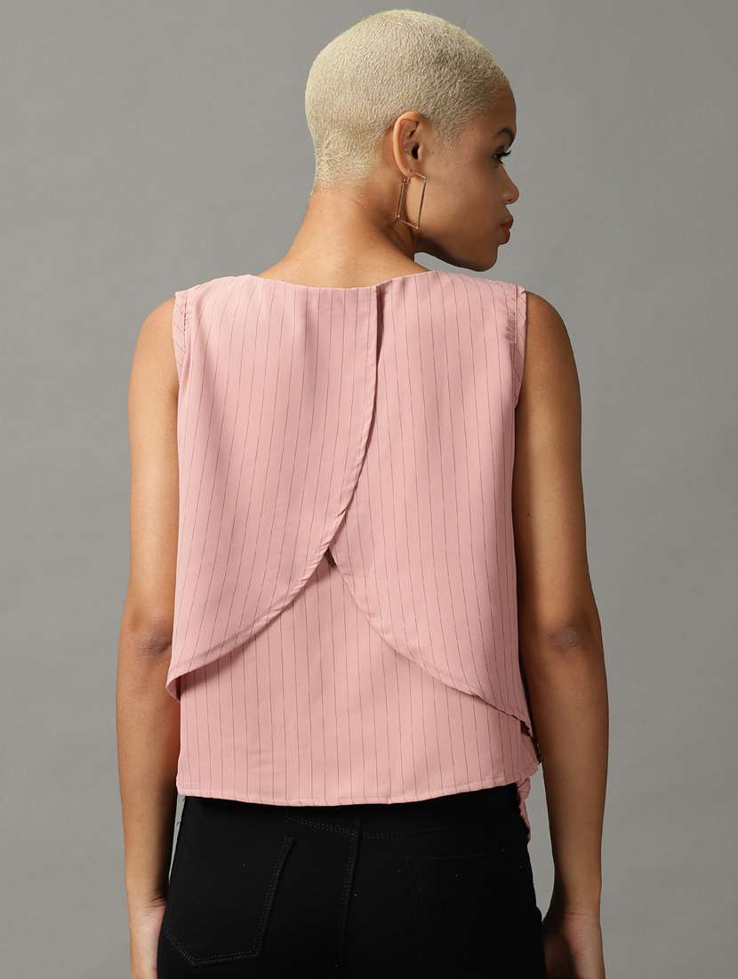 women's straight tie-up neck top - 18824349 -  Standard Image - 2