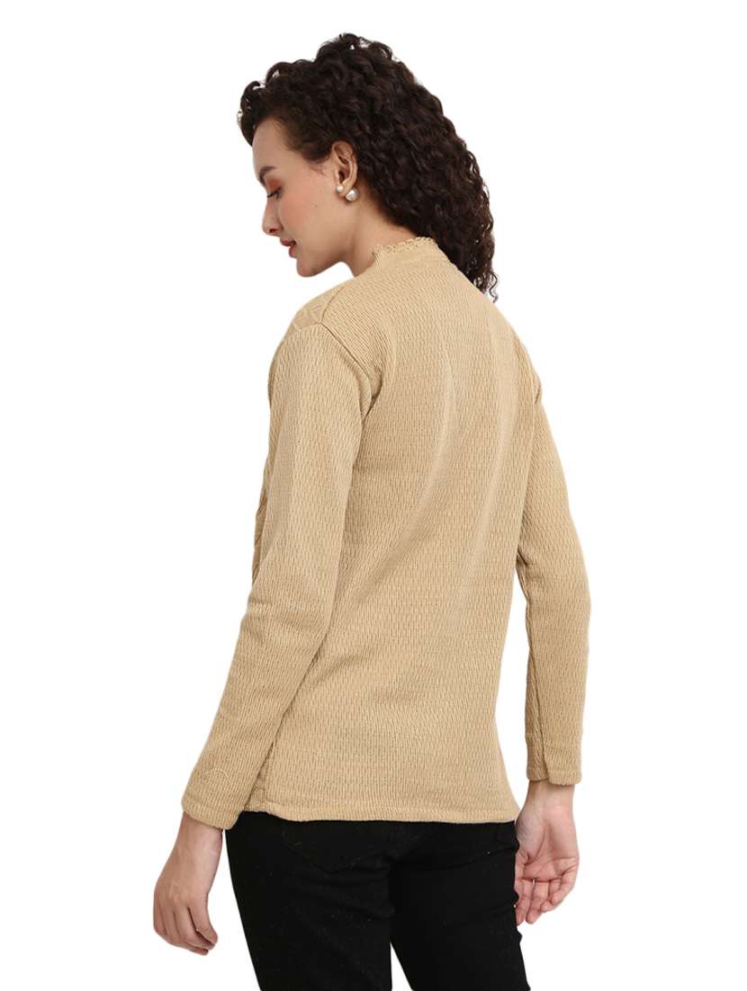 v neck solid cardigan - 18825591 - Standard Image - 2