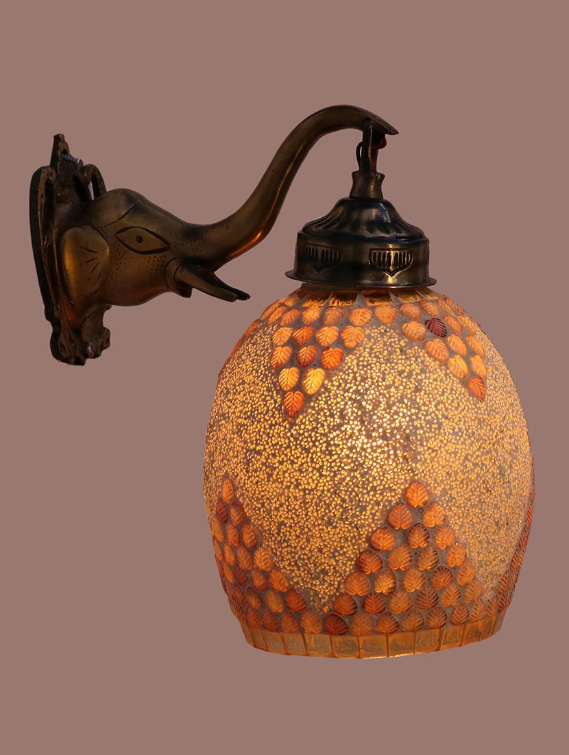 stylish hand decorative colorful glass wall lamp light with elephant shape fitting ( set of two )ew-el86 - 18835649 - Standard Image - 2