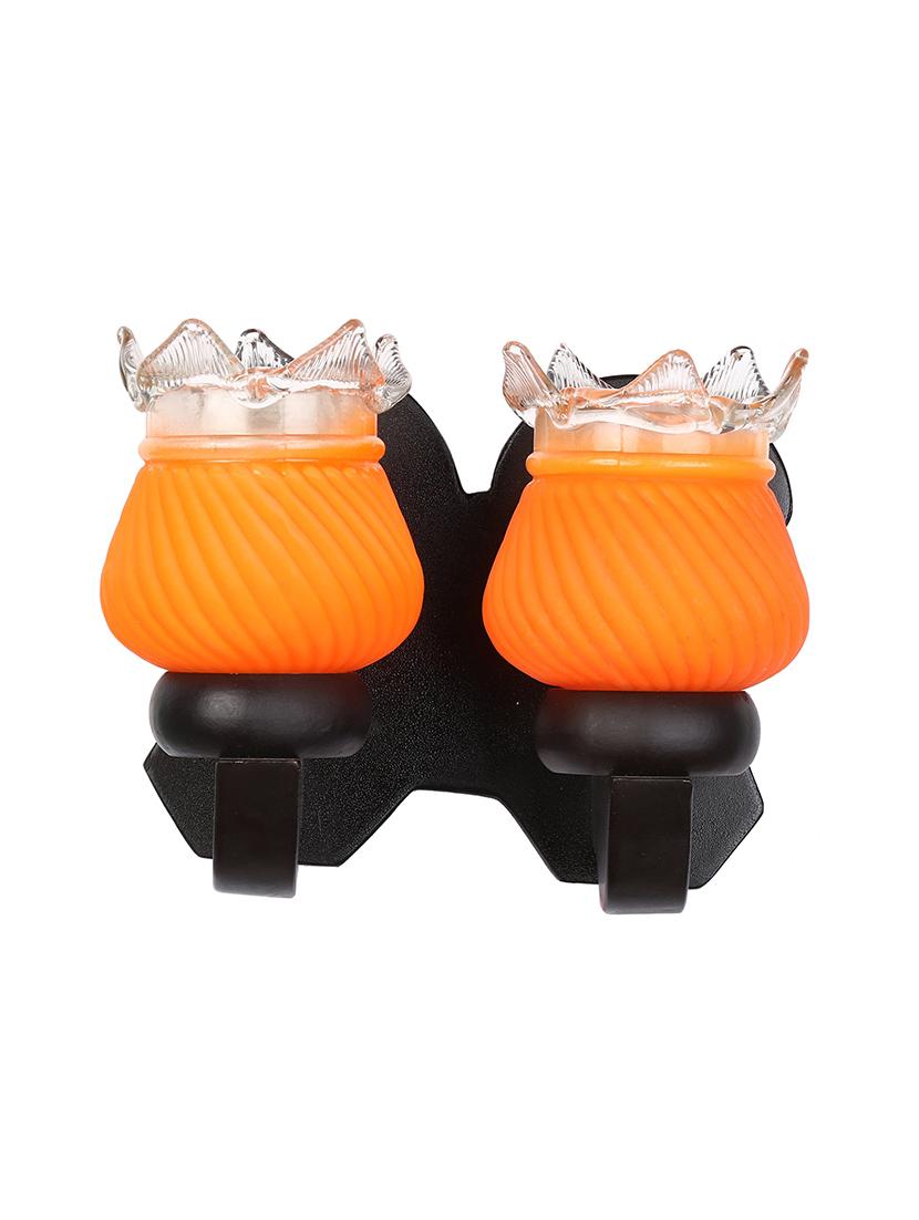 stylish twins hand decorative colorful glass wall lamp light with royal wooden fitting (set of two) dn-2wa152 - 18835705 - Standard Image - 2