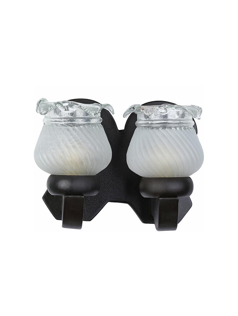 stylish twins hand decorative colorful glass wall lamp light with royal wooden fitting (set of two) dn-2wa124 - 18835761 - Standard Image - 2