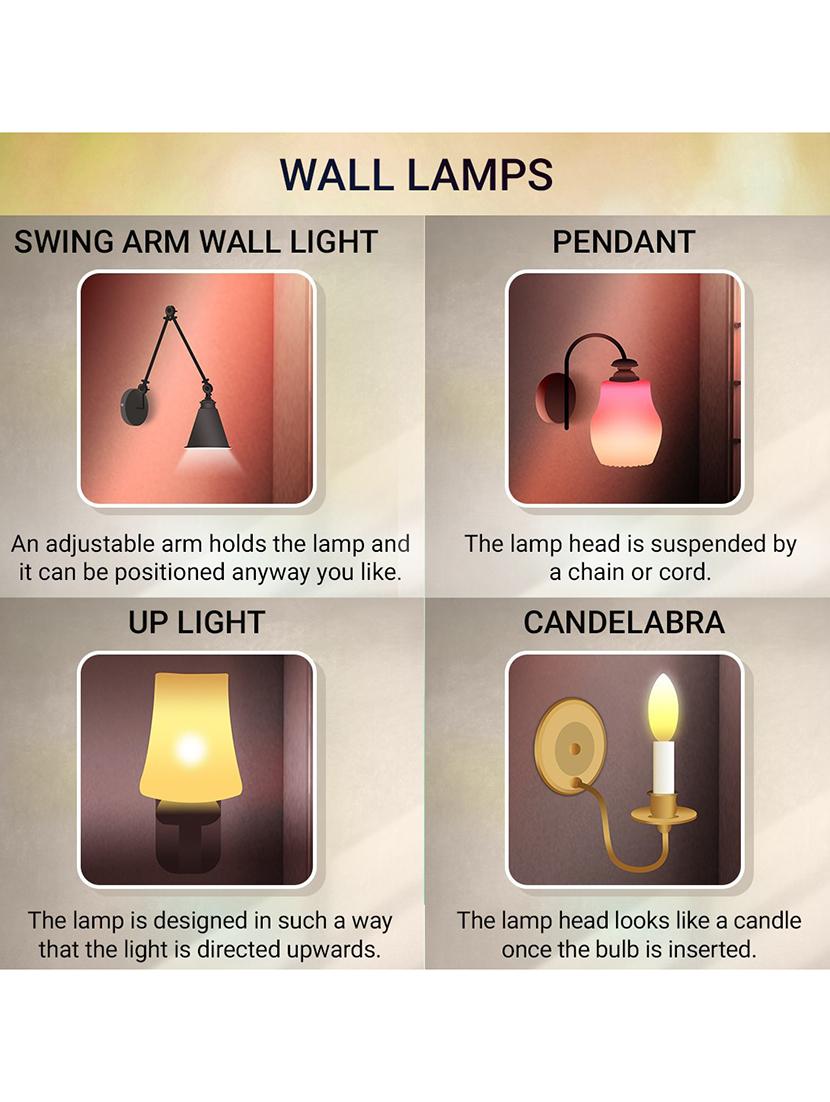 lakshya royal look decorative sconce wall lamp light with designer fitting (set of four) bd33 - 18836020 - Standard Image - 2