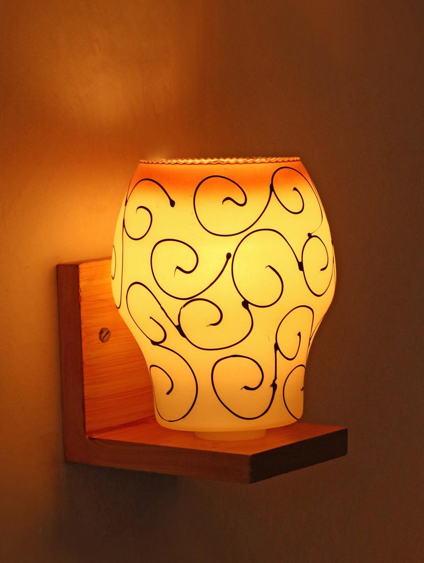 somil designer glass wall lamp (colorful, hand decorative) wh9 - 18836577 - Standard Image - 2