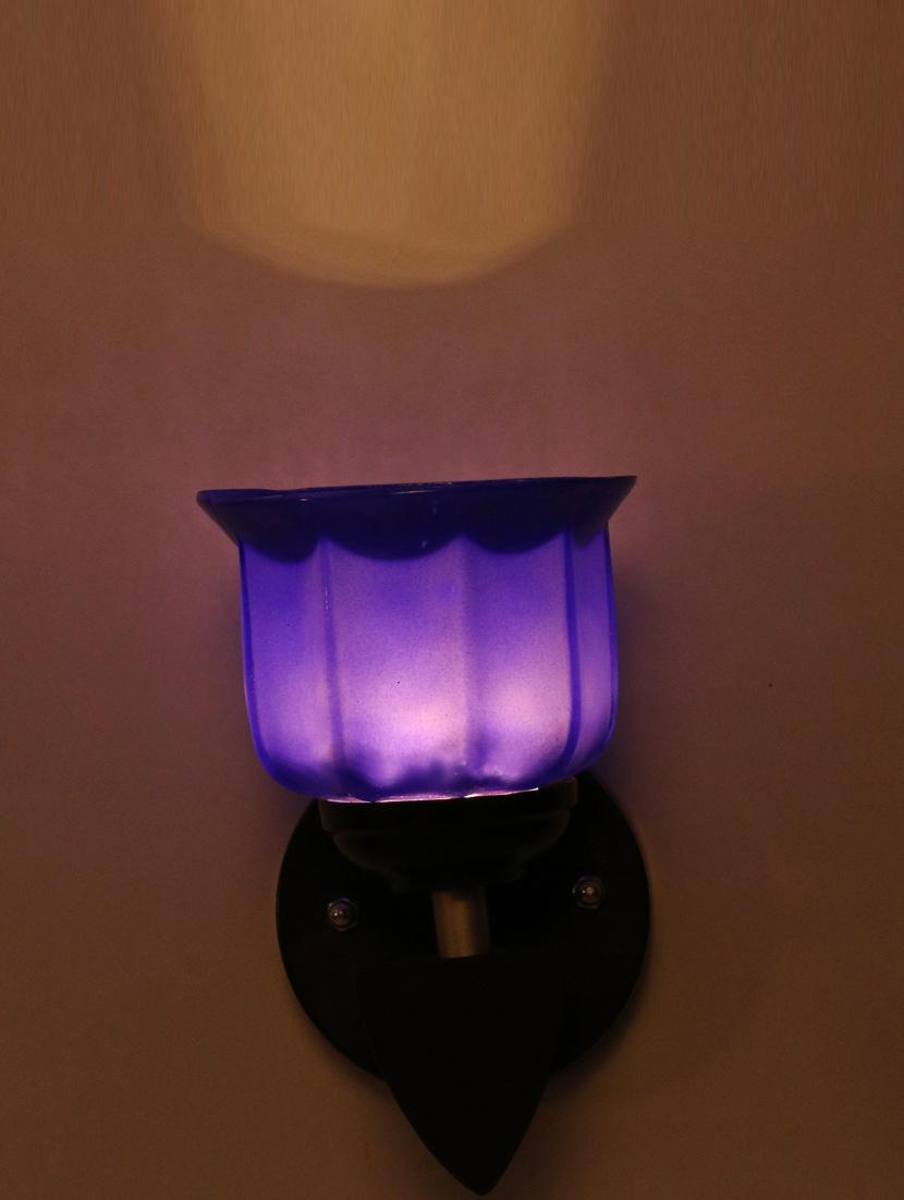 somil led sconce glass & wood wall lamp/light, 7 watt & wall fixture (set of four)-rt274 - 18837382 - Standard Image - 2