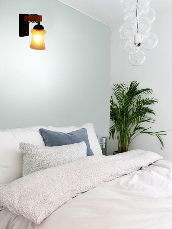 somil modern design colorful wood wall lamp/ light with hand decorated glass shade -y15 - 18838562 - Standard Image - 2