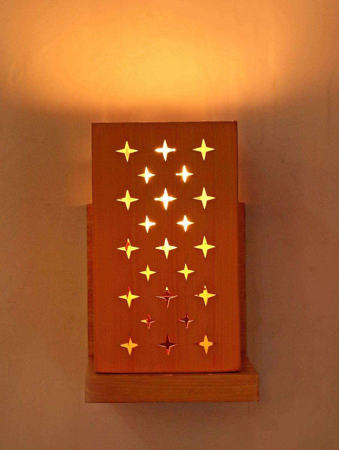 somil designer wooden wall lamp (set of 4)- aa52 - 18838820 - Standard Image - 2