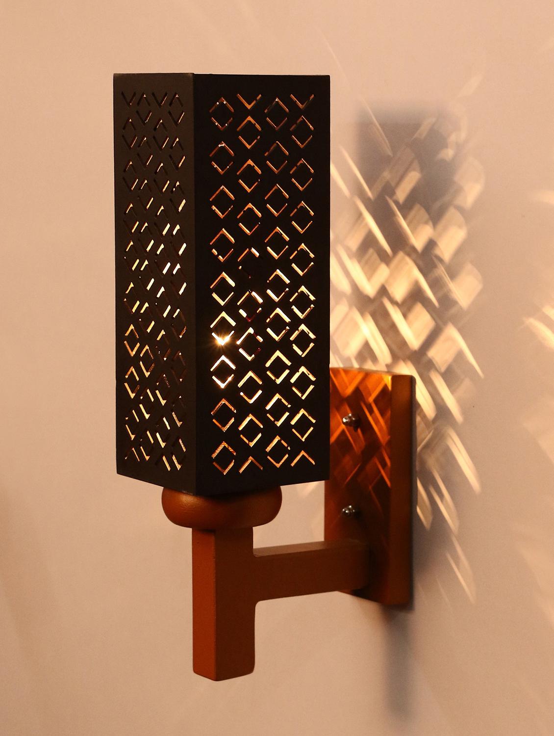 somil designer wooden wall lamp (set of 2)- aa31 - 18838828 - Standard Image - 2