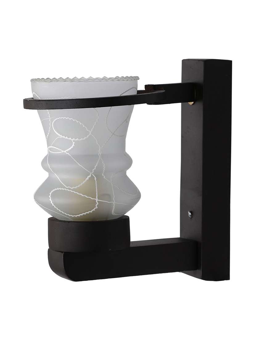 new designer hand decorative colorful glass wall lamp light with stylish wooden fitting new-el43 - 18840594 - Standard Image - 2
