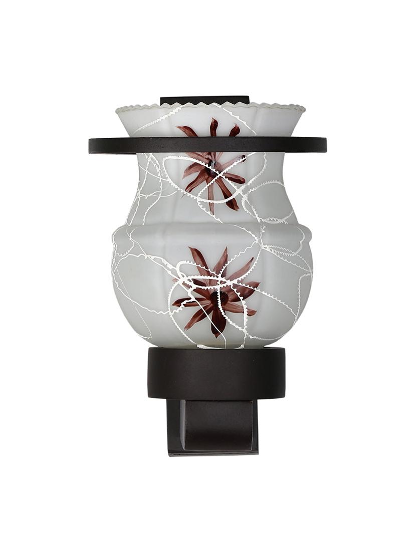 designer hand decorative colorful glass wall lamp light with stylish wooden fitting ( set of four )-el100 - 18840608 - Standard Image - 2