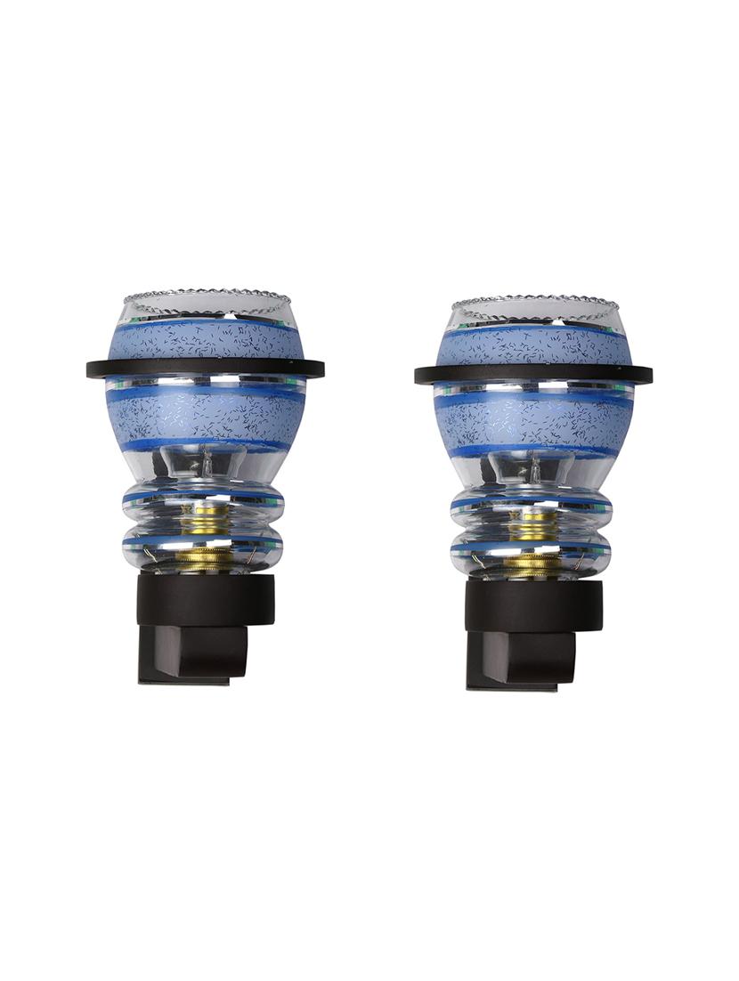 designer hand decorative colorful glass wall lamp light with stylish wooden fitting ( set of four )-el104 - 18840620 - Standard Image - 2