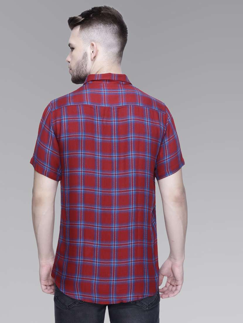 red cotton casual shirt - 18841810 -  Standard Image - 2