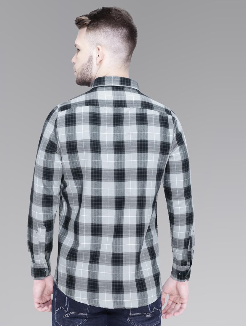 grey cotton casual shirt - 18841813 - Standard Image - 2