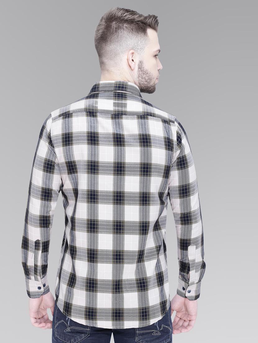 grey cotton casual shirt - 18841814 - Standard Image - 2