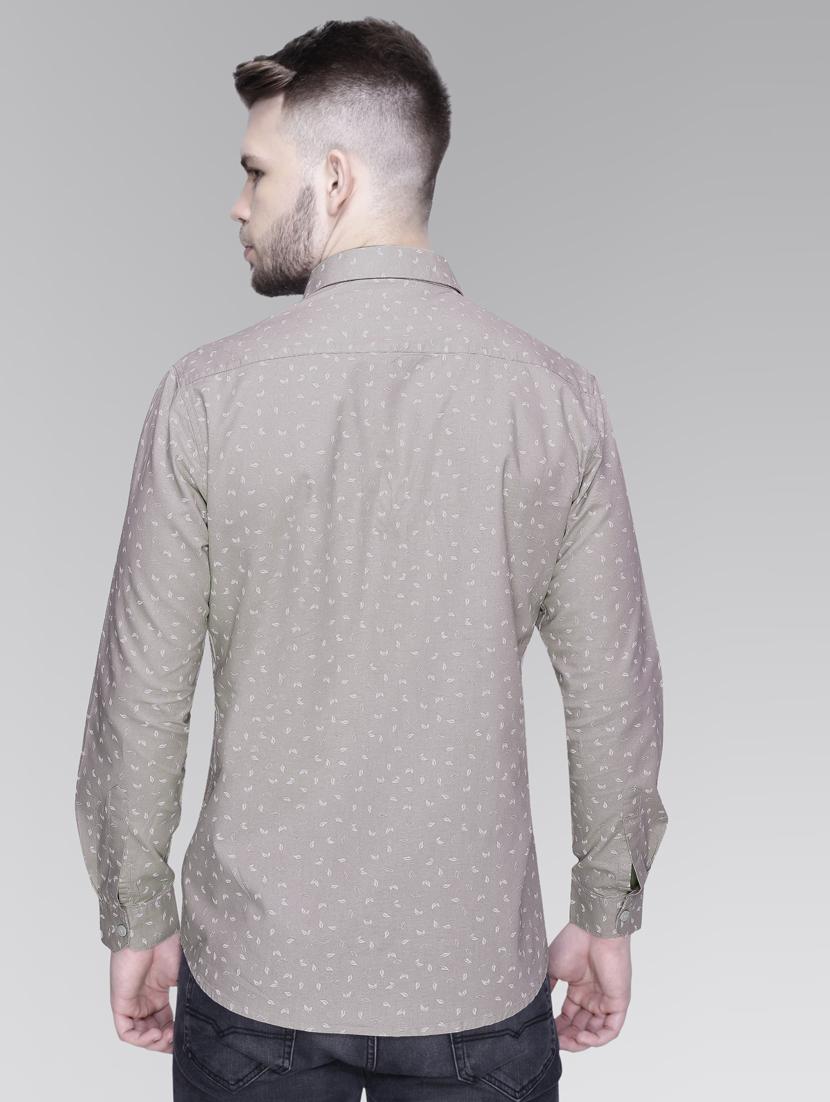 grey cotton casual shirt - 18841816 - Standard Image - 2