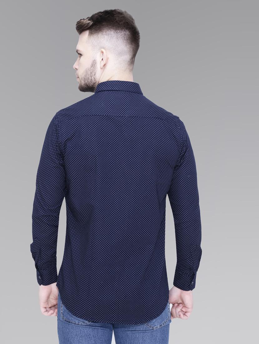 blue cotton casual shirt - 18841819 - Standard Image - 2