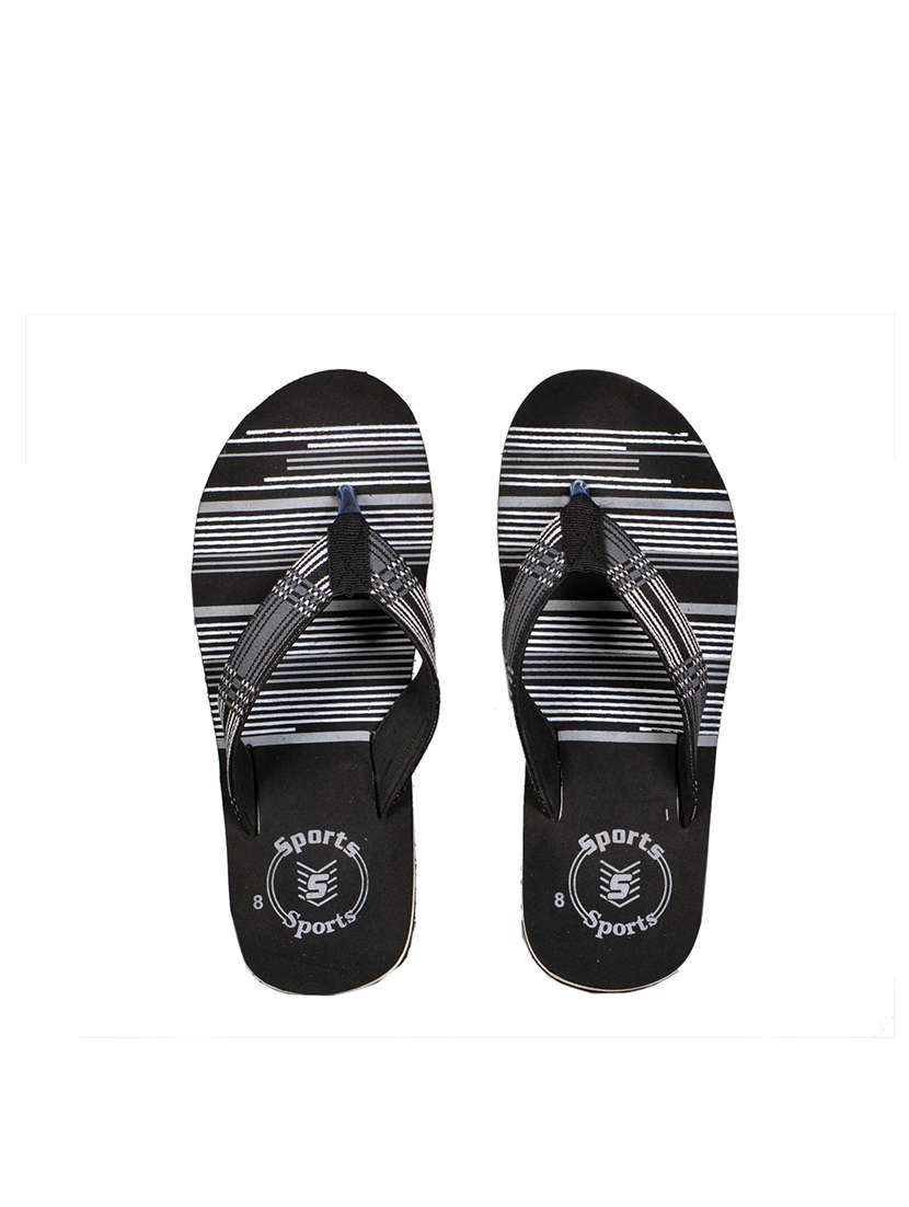 black slip on flip flop