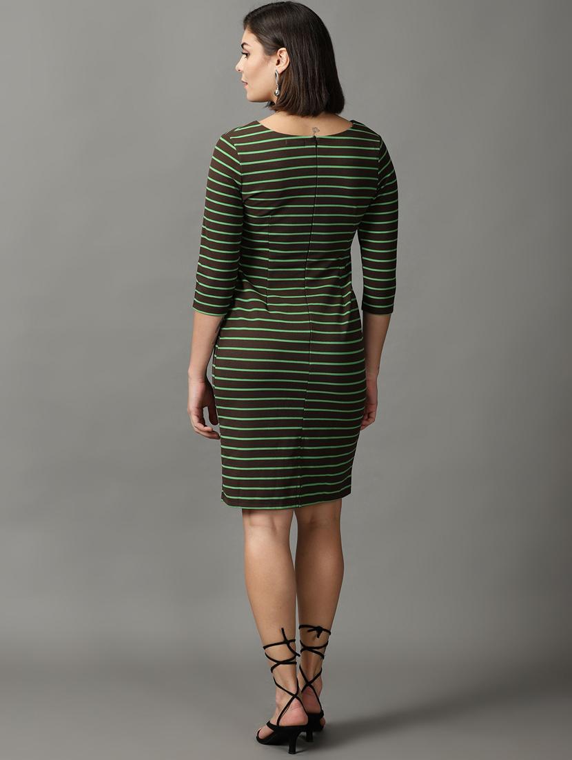 women's bodycon striped dress - 18843124 - Standard Image - 2
