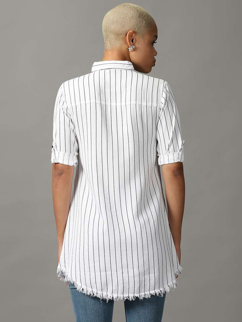 white cotton regular shirt - 18843182 -  Standard Image - 2