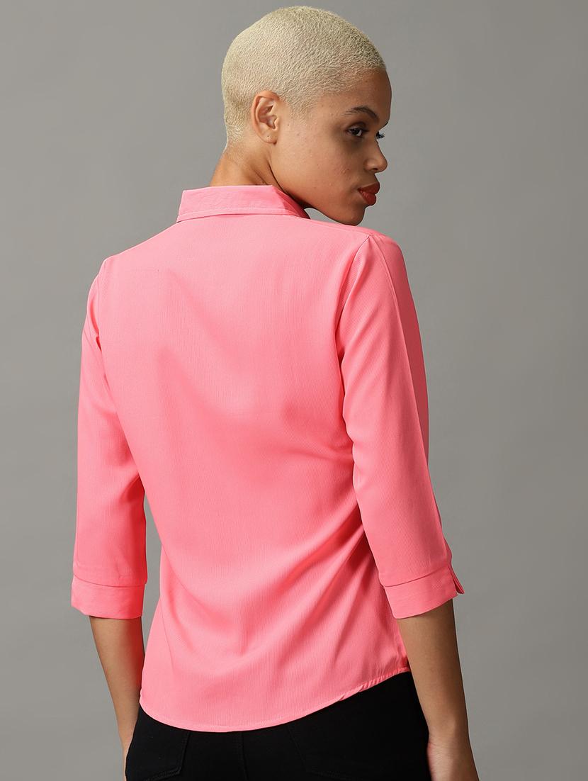 coral polyester regular shirt - 18843187 - Standard Image - 2