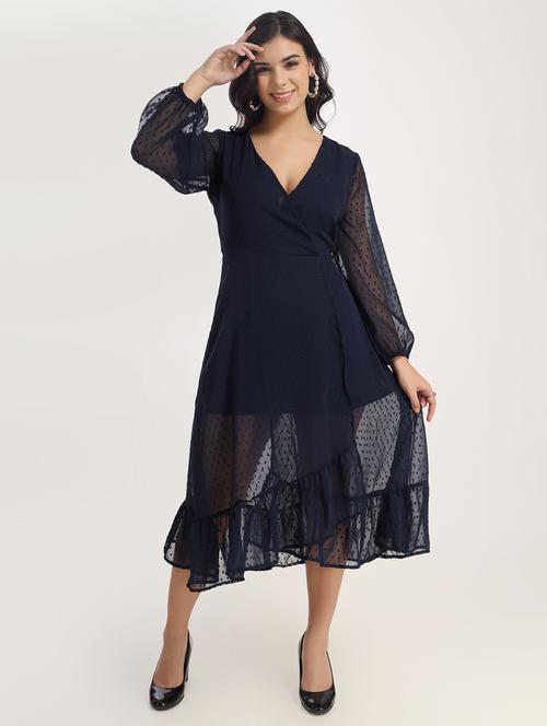 women's tiered dress swiss dots dress - 18843986 - Standard Image - 0