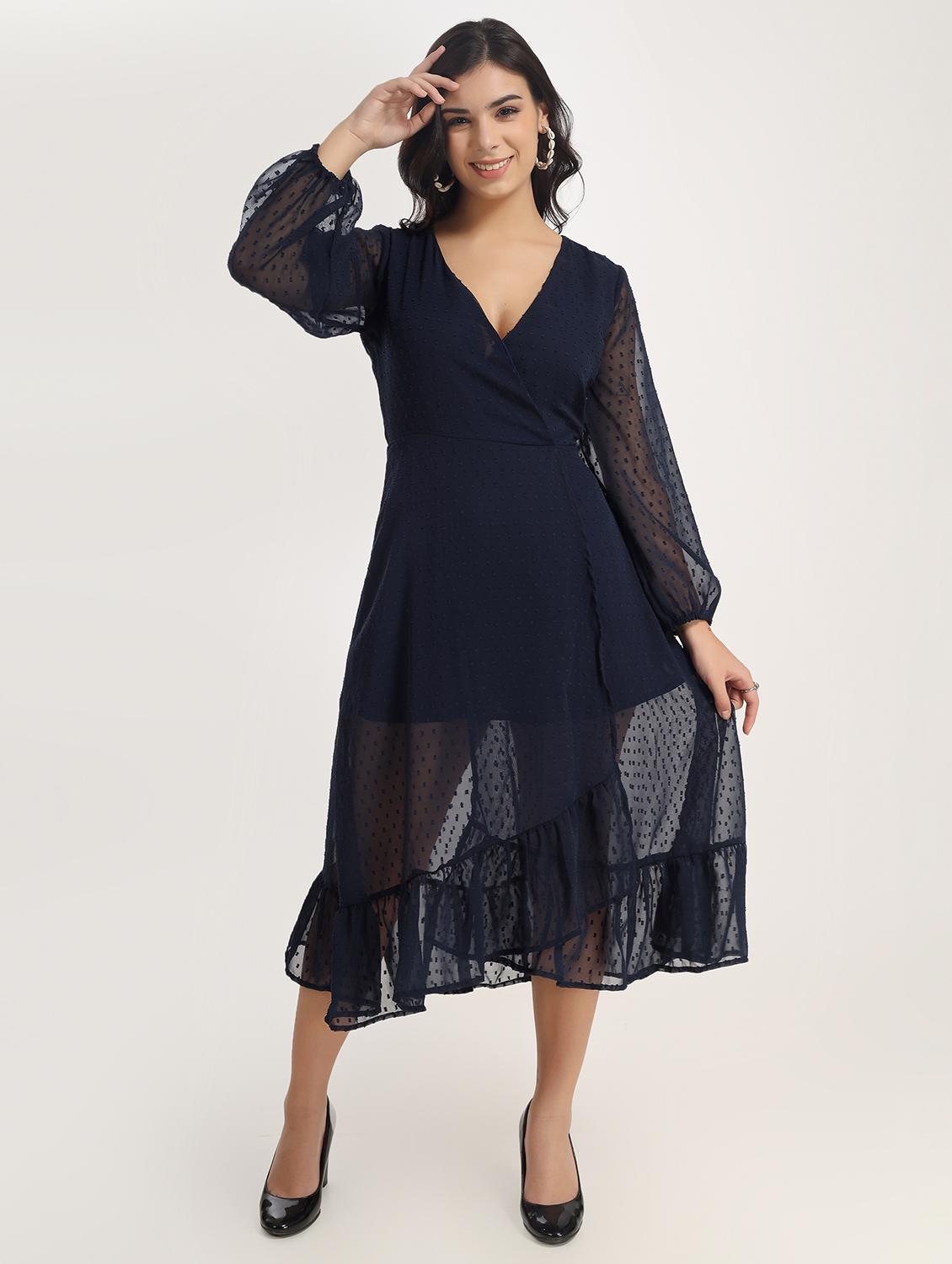 women's tiered dress swiss dots dress - 18843986 - Zoom Image - 0