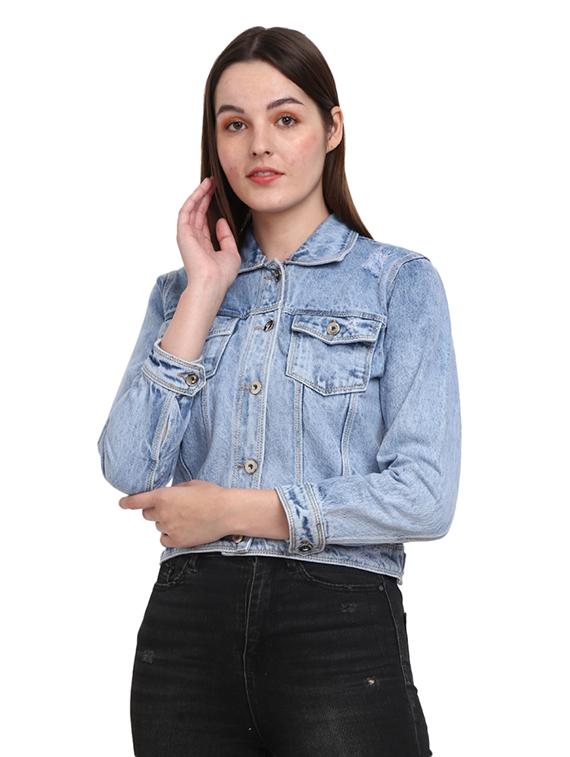 light blue denim jacket - 18844575 - Zoom Image - 0
